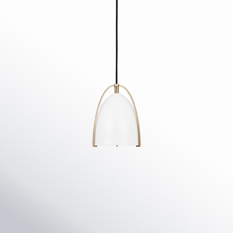 Nikki Single Light Metal Steel Dimmable Pendant & Reviews